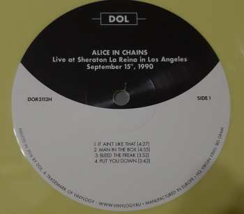 LP Alice In Chains: Live At Sheraton La Reina In Los Angeles, September 15th 1990 CLR