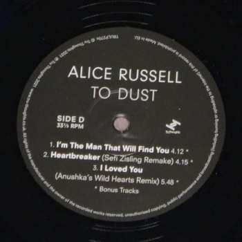 2LP Alice Russell: To Dust
