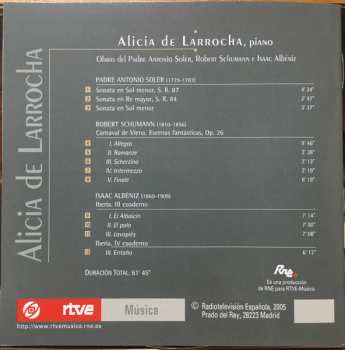 CD Robert Schumann: Obras Del Padre Soler, Robert Schumann E Isaac Albéniz DIGI