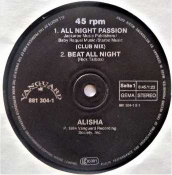 LP Alisha: All Night Passion