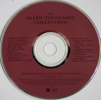 CD Allen Toussaint: The Allen Toussaint Collection LTD