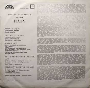 LP Alois Hába: Portrét Skladatele