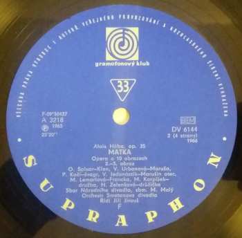 2LP Alois Hába: Matka (2xLP + BOOKLET)