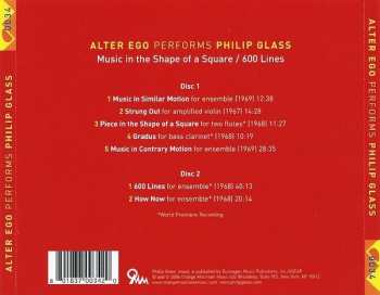 2CD Philip Glass: Music In The Shape Of A Square - 600 Lines