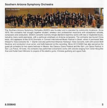 CD Amanda Harberg: Viola Concerto; Viola Concerto No. 1 "Giants"