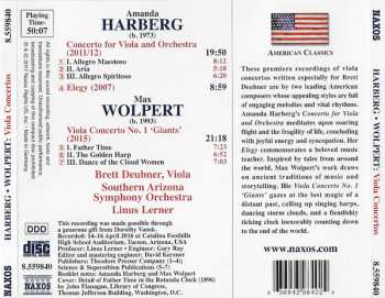 CD Amanda Harberg: Viola Concerto; Viola Concerto No. 1 "Giants"