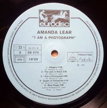 LP Amanda Lear: I Am A Photograph