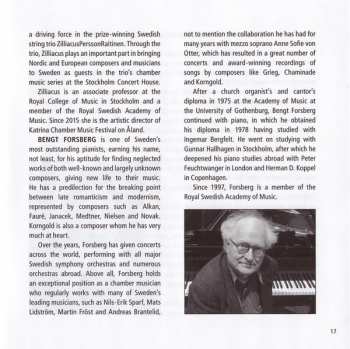 CD Bengt Forsberg: Sonata For Violin & Piano In B Minor, Nine Pieces For Violin & Piano, Four Songs