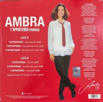 LP Ambra: T'Appartengo (Remixes) LTD