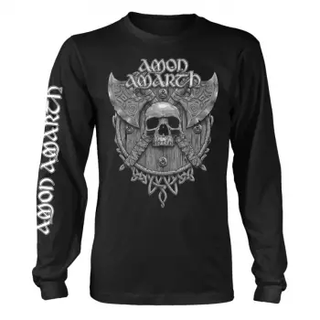 Long Sleeve T-Shirt Grey Skull (black)