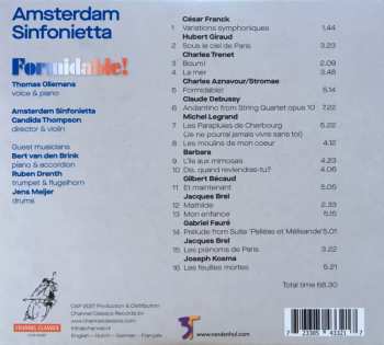 CD Amsterdam Sinfonietta: Formidable! (French Chansons)
