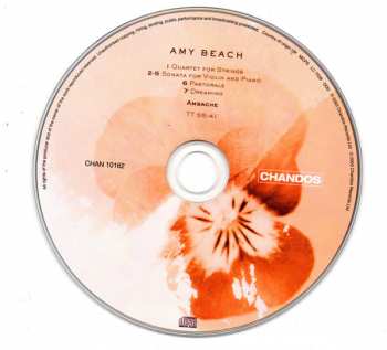 CD Amy Marcy Cheney Beach: Violin Sonata - Quartet For Strings in One Movement - Pastorale For Woodwind Quintet - Dreaming