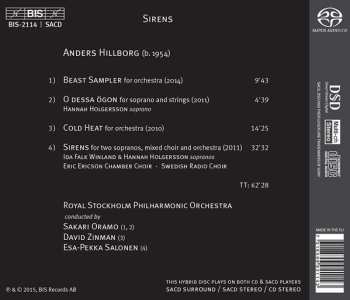 SACD Esa-Pekka Salonen: Beast Sampler / O Dessa Ögon / Cold Heat / Sirens