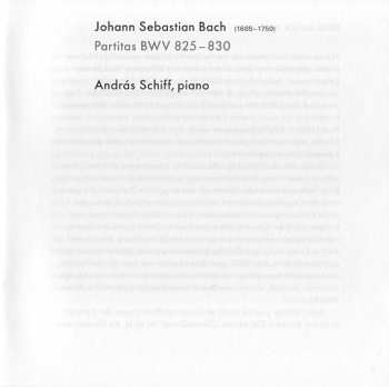 2CD Johann Sebastian Bach: Six Partitas