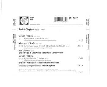 CD César Franck: Symphonic Variations / Symphony In D Minor / Symphony On A French Mountain Air