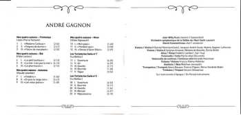 CD André Gagnon: Baroque: Mes Quatre Saisons - Les Turluteries 