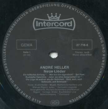 LP André Heller: Neue Lieder