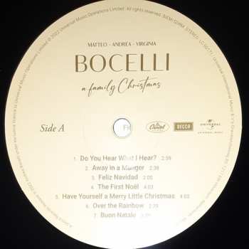 LP Andrea Bocelli: Matteo • Andre • Virginia Bocelli A Family Christmas 