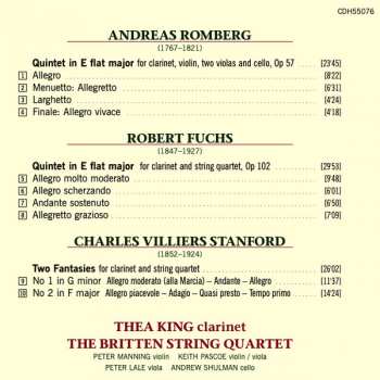 CD Charles Villiers Stanford: Clarinet Quintet, Op 57 / Clarinet Quintet, Op 102 / Two Fantasy Pieces