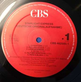 LP Andrew Lloyd Webber: Starlight Express - Deutsche Originalaufnahme