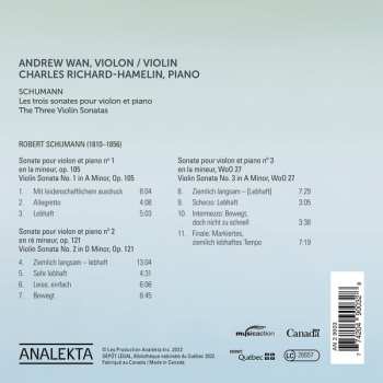 CD Robert Schumann: The Three Violin Sonatas