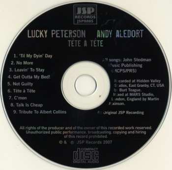CD Lucky Peterson: Tête À Tête