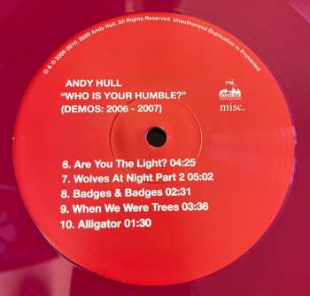 2LP Andy Hull: Who Is Your Humble? (Demos: 2006 - 2007) / Born Of You (Demos 2008 - 2010) CLR
