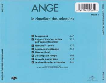 CD Ange: Le Cimetière Des Arlequins