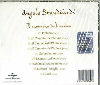 CD Angelo Branduardi: Il Cammino Dell'Anima 