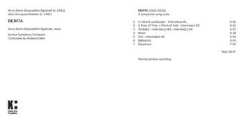 CD Allan Gravgaard Madsen: BEINTA - A Symphonic Song Cycle