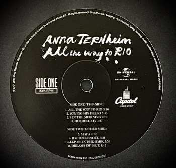 LP Anna Ternheim: All The Way To Rio