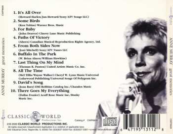 CD Anne Murray: Great Memories