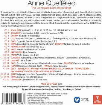 21CD/Box Set Anne Queffélec: The Complete Erato Recordings