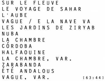 CD Anouar Brahem: Le Voyage De Sahar