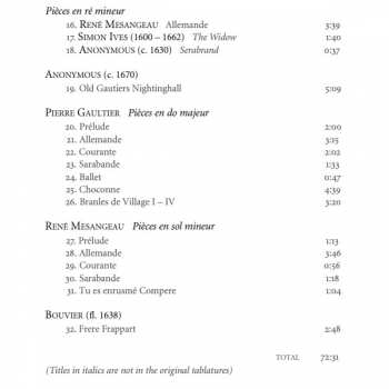 CD Anthony Bailes: Old Gautiers Nightinghall