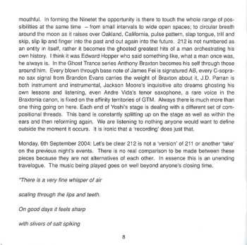 2CD Anthony Braxton: Ninetet (Yoshi's) 1997 Vol. 3