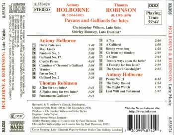 CD Anthony Holborne: Pavans And Galliards
