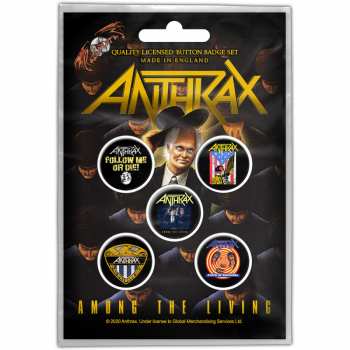 Merch Anthrax: Set of Buttons Among The Living