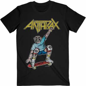 Merch Anthrax: T-shirt Spreading Skater Notman Vintage 