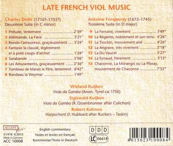 CD Sigiswald Kuijken: Late French Viol Music