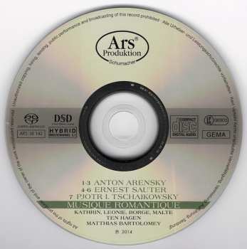 SACD Pyotr Ilyich Tchaikovsky: Musique Romantique – Violine, Viola & 2 Violoncelli