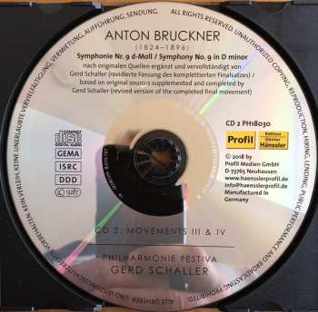 2CD Anton Bruckner: Symphony 9 With Completed Finale (Revised Version)