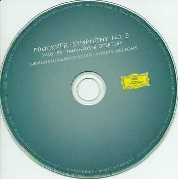 CD Richard Wagner: Symphony No. 3 / Tannhäuser Overture