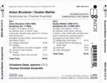 2CD Gustav Mahler: Symphony No. 7 / Symphony No. 4 (Arranged For Chamber Ensemble)