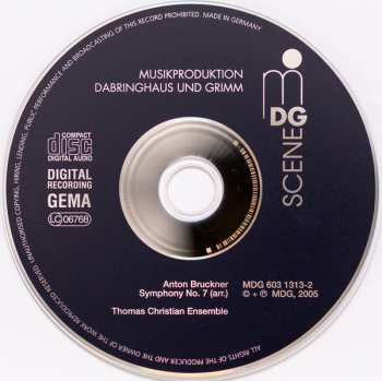 2CD Gustav Mahler: Symphony No. 7 / Symphony No. 4 (Arranged For Chamber Ensemble)