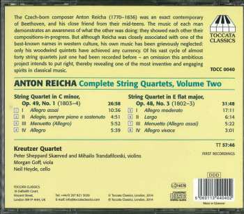CD Anton Reicha: Complete String Quartets Volume Two