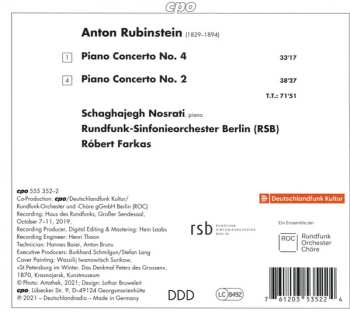 CD Rundfunk-Sinfonieorchester Berlin: Piano Concertos 2 & 4