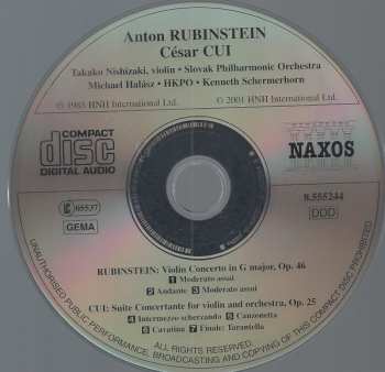 CD Slovak Philharmonic Orchestra: Violin Concerto In G Major, Op.46