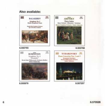 CD Anton Stepanovich Arensky: Piano Concerto In F Minor • Fantasia On Russian Folk Songs • To the Memory Of Suvorov • Symphonic Scherzo