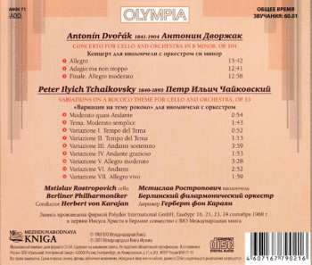 CD Antonín Dvořák: Cello Concerto, Op. 104 / Variations On A Rococo Theme, Op. 33
